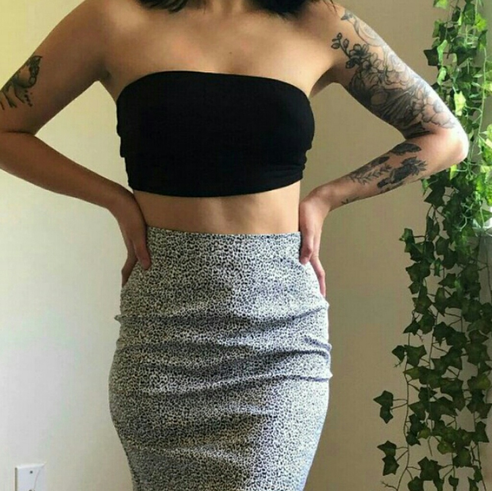 vintage leopard skirt